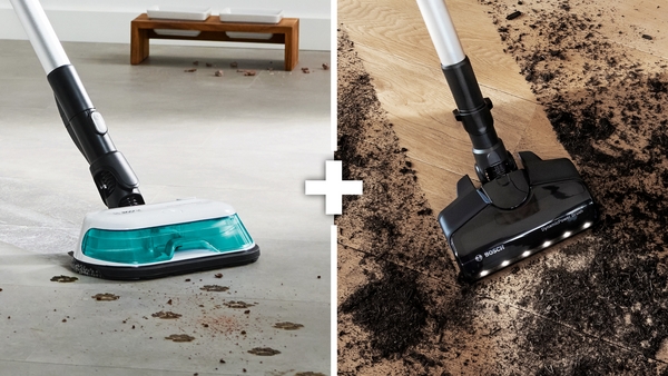 Bosch BCS71HYG4, aspirador escoba sin cable, Unlimited 7, ProHygienic, Aqua blanco
