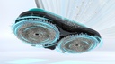 Bosch BCS71HYG4, aspirador escoba sin cable, Unlimited 7, ProHygienic, Aqua blanco