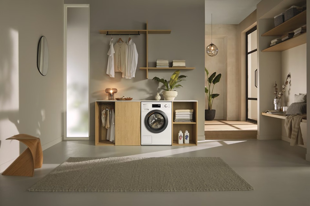 Miele WCK 360, lavadora de carga frontal, PowerWash, 10kg, 1400rpm, blanco loto, clase A