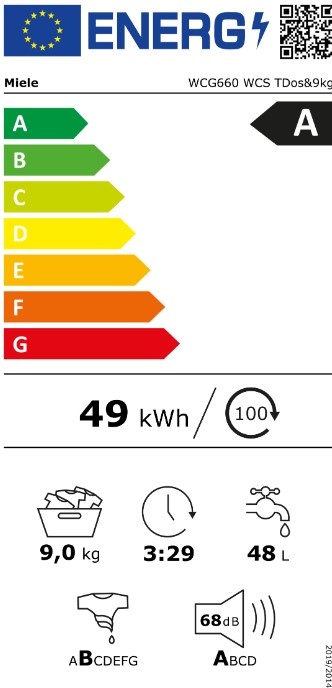Miele WCG 660, lavadora carga frontal, TwinDos, 9kg, 1400rpm, blanco loto, clase A