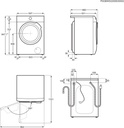 AEG LWR9816O5X, lavaseca, libre instalación, AbsoluteCare, 9kg, serie 9000, clase A