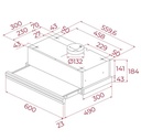 Teka CNL6415, campana convencional, 2 velocidades, 60cm, EcoPower, inox, clase A