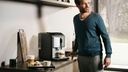 Siemens TF303E07, cafetera superautomática, EQ300, acero inoxidable metálico, depósito de agua extraíble
