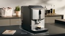 Siemens TF303E07, cafetera superautomática, EQ300, acero inoxidable metálico, depósito de agua extraíble