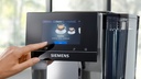 Siemens TP715R01, cafetera superautomática, EQ700 classic, negro y gris, depósito de agua extraíble