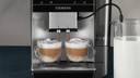 Siemens TP715R01, cafetera superautomática, EQ700 classic, negro y gris, depósito de agua extraíble