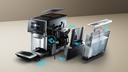 Siemens TP715R01, cafetera superautomática, EQ700 classic, negro y gris, depósito de agua extraíble