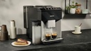 Siemens TQ513R01, cafetera superautomática, EQ500 integral, plateado claro, negro, depósito de agua extraíble
