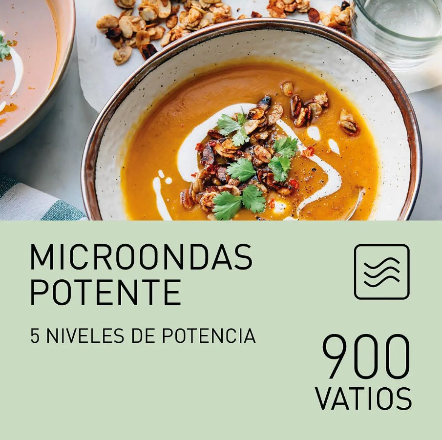 Panasonic NN-K35NWMEPG, horno microondas con grill, 24 litros, 900w, blanco