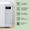 Panasonic NN-K35NWMEPG, horno microondas con grill, 24 litros, 900w, blanco