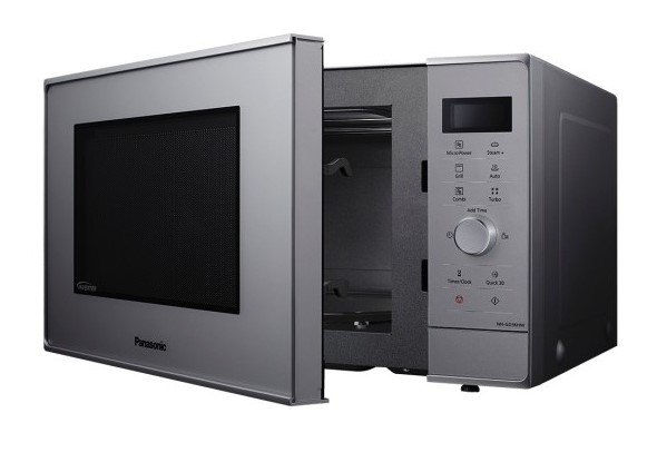 Panasonic NN-GD36HMSUG, horno microondas inverter con grill, 1000w, 23l, 17 programas automáticos, color plata