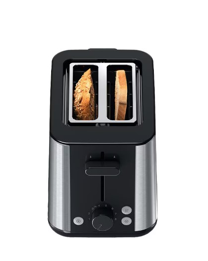 Braun HT101BI, tostadora, 900w, 2 rebanadas, 8 niveles de tostado, inox