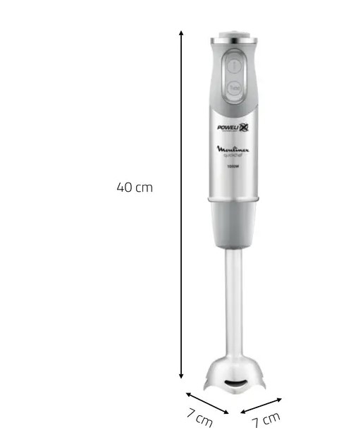 Moulinex DD65AD10, batidora, 1000w, 10 velocidades, acero inox