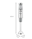 Moulinex DD65AD10, batidora, 1000w, 10 velocidades, acero inox