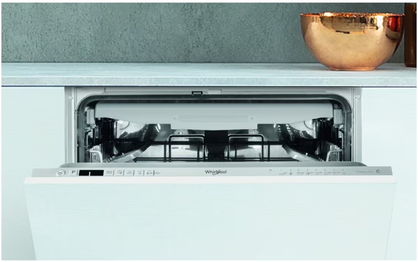 Whirlpool WI 7020, lavavajillas integrable, 60cm, color plata, clase E