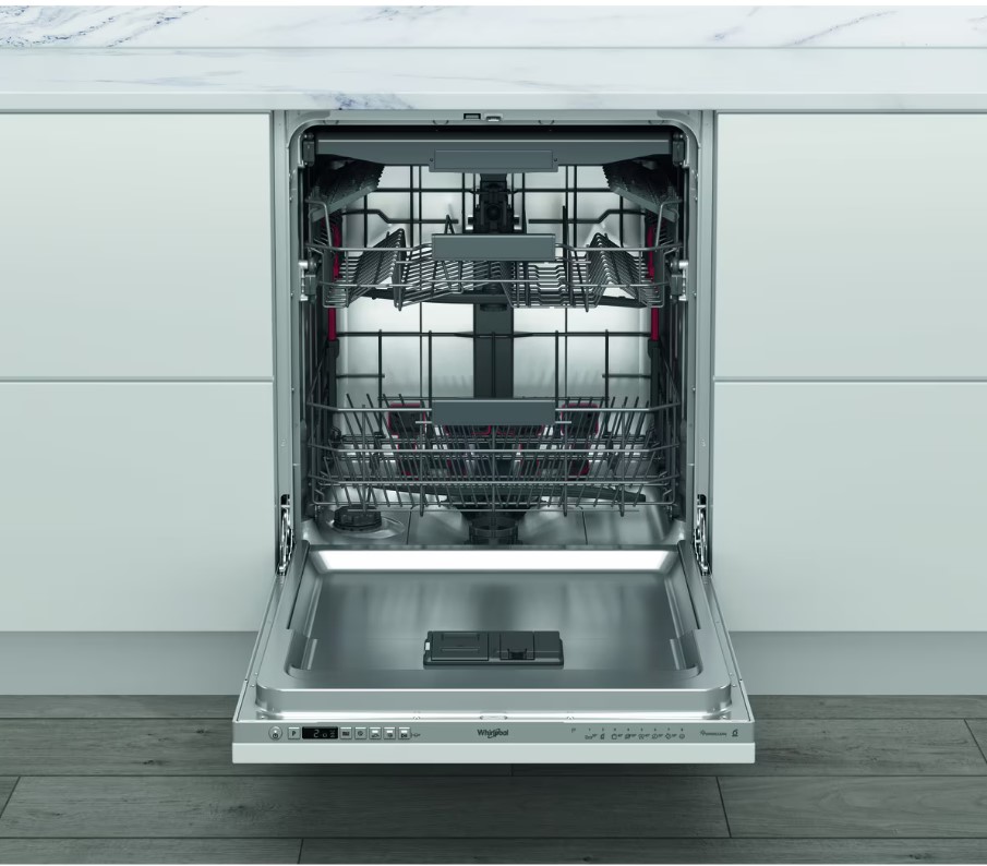 Whirlpool WI 7020, lavavajillas integrable, 60cm, color plata, clase E