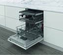 Whirlpool WI 7020, lavavajillas integrable, 60cm, color plata, clase E