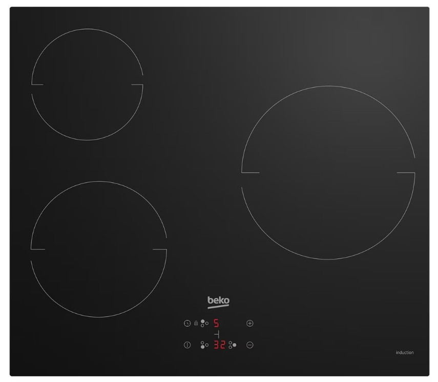 Beko BBSE12340XD, conjunto horno multifunción y placa inducción 3 zonas, clase A