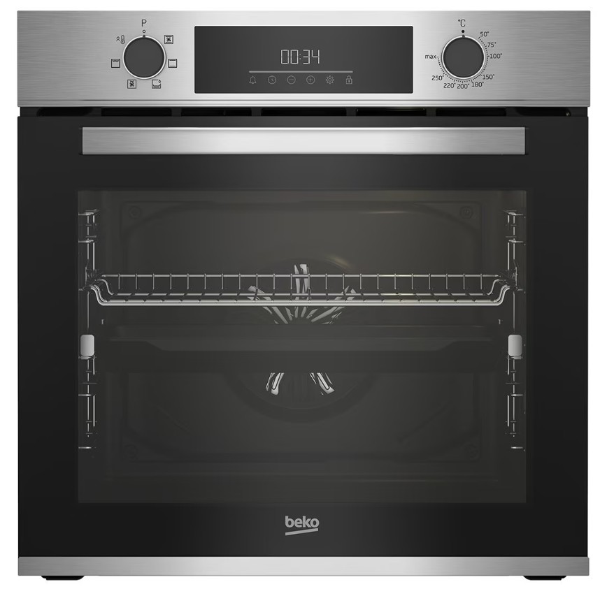 Beko BBSE12340XD, conjunto horno multifunción y placa inducción 3 zonas, clase A