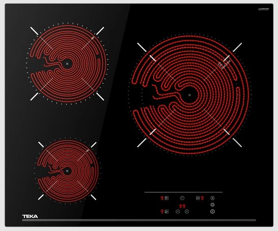 Teka TB6315, placa inducción, 3 zonas, Touch Control
