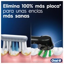 Oral-B Pro series 3, cepillo eléctrico negro, pack regalo 4 recambios Cross Action
