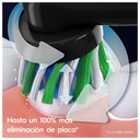 Oral-B Pro series 3, cepillo eléctrico negro, pack regalo 4 recambios Cross Action
