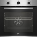 Beko BBSE12120XD, pack horno + placa, horno multifunción, 72 l, placa vitrocerámica, 3 zonas, 59 cm, Inox
