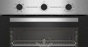 Beko BBSE12120XD, pack horno + placa, horno multifunción, 72 l, placa vitrocerámica, 3 zonas, 59 cm, Inox