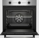 Beko BBSE12120XD, pack horno + placa, horno multifunción, 72 l, placa vitrocerámica, 3 zonas, 59 cm, Inox