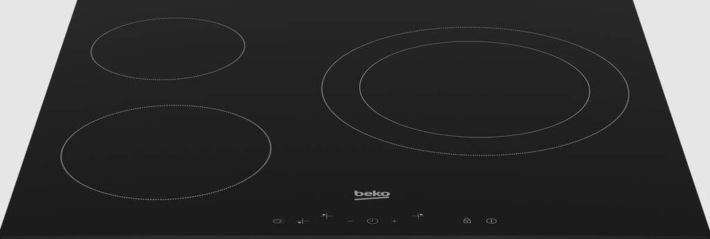 Beko BBSE12120XD, pack horno + placa, horno multifunción, 72 l, placa vitrocerámica, 3 zonas, 59 cm, Inox