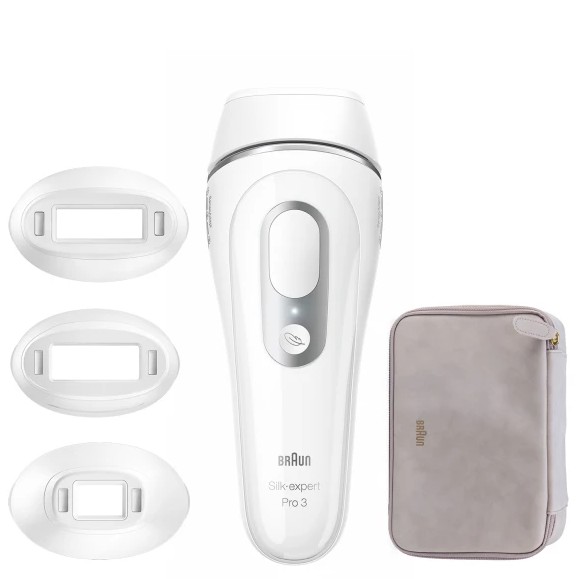 Braun PL3020, depiladora de luz pulsada Silk-Expert Pro 3, SensoAdapt, blanco