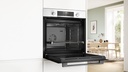 Bosch HBG536EW3, horno convencional, blanco, serie 6, clase A+
