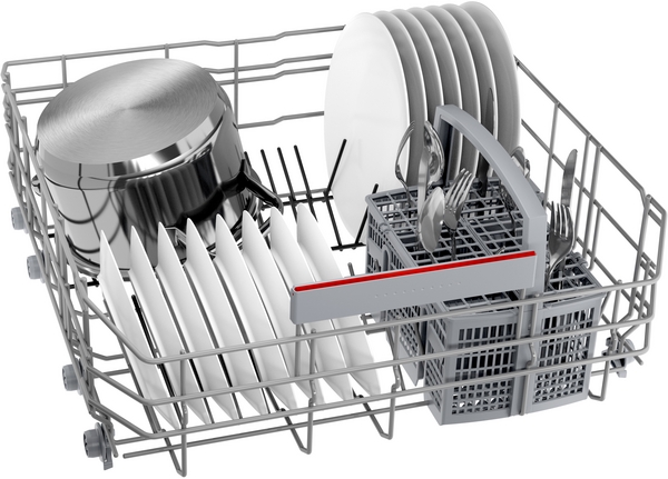 Bosch SMV4HAX19E, lavavajillas integrable, 60cm, Silence Plus, ActiveWater, serie 4, blanco, claseD