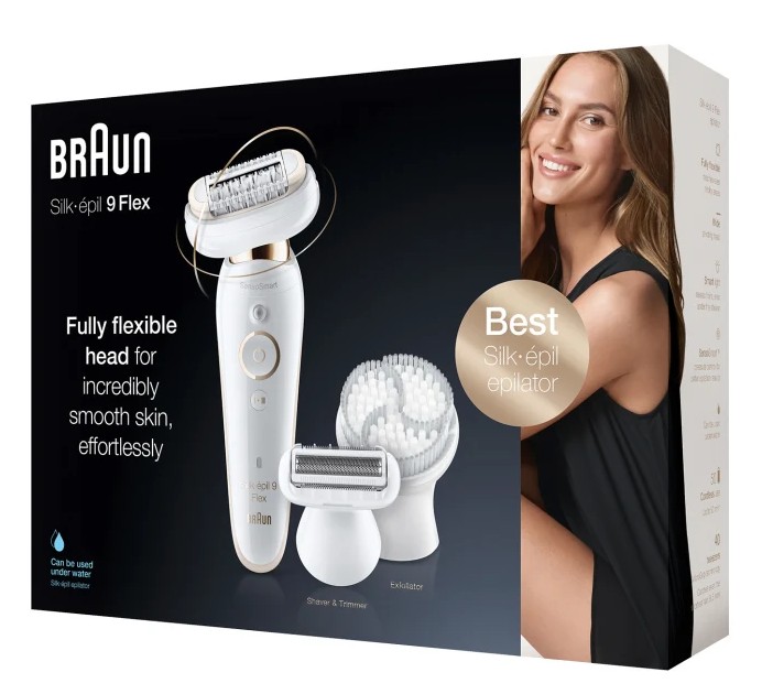 Braun SES9030, depiladora Silk-épil 9, 6 accesorios, Wet & Dry