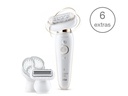 Braun SES9030, depiladora Silk-épil 9, 6 accesorios, Wet & Dry
