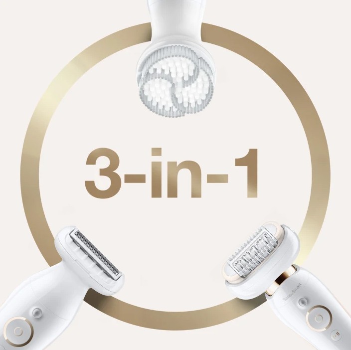 Braun SES9030, depiladora Silk-épil 9, 6 accesorios, Wet & Dry