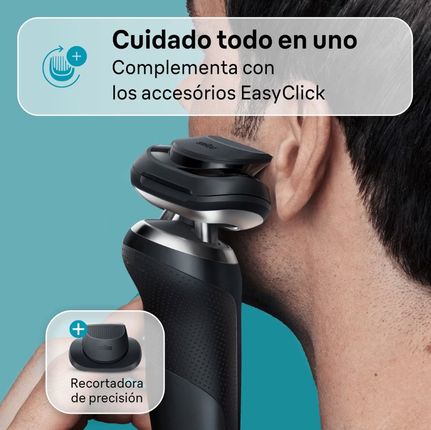 Braun 71-N1200S, afeitadora en seco y en mojado, series 7, AutoSense, EasyClick