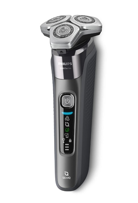 Philips S8697, afeitadora eléctrica en seco y mojado, SkinIQ, series 8000, color gris