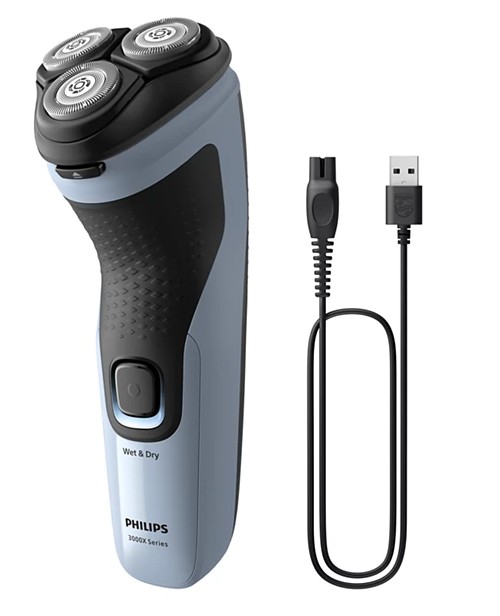 Philips X3003, afeitadora eléctrica en seco y en húmedo, SkinProtect, series 3000, color gris