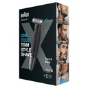 Braun XT 5100, afeitadora y recortadora, face & body, 5 posiciones, resistente al agua, serie X, color negro
