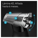 Braun XT 5100, afeitadora y recortadora, face & body, 5 posiciones, resistente al agua, serie X, color negro