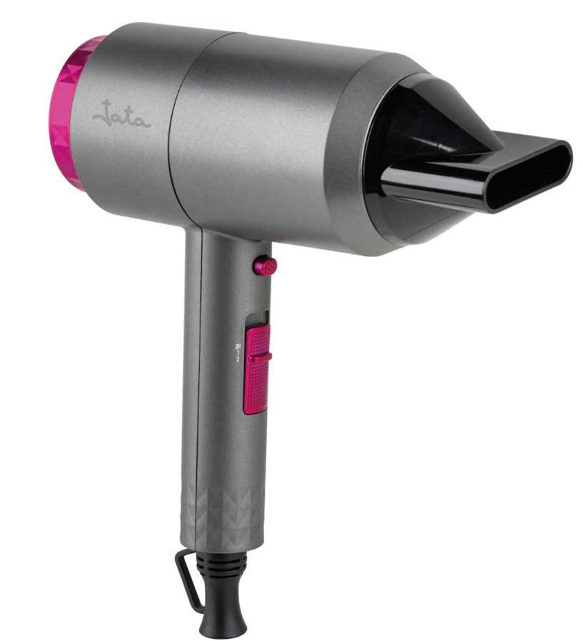 Jata SC43B, secador de pelo compacto, 2000w, color gris y magenta