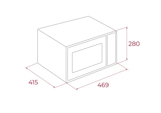 Teka MWE FS23 G, microondas, 23l, función grill y Airfry, color negro