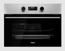 Teka HSC 635 P S INOX, horno compacto pirolítico, guías telescópicas, distribución del calor uniforme, clase A+