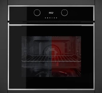 Teka HSC 635 P S INOX, horno compacto pirolítico, guías telescópicas, distribución del calor uniforme