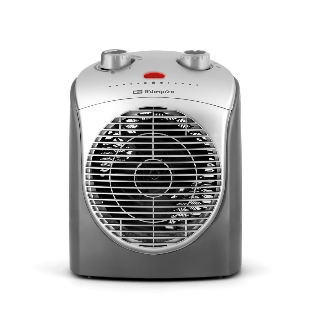 Orbegozo FH 5021, calefactor vertical, potencia 2200W, termostato regulable, color gris