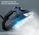 Rowenta DW9411D1, plancha de vapor Steamforce Plus, 3000w, antigoteo, microsteam, color azul y negro