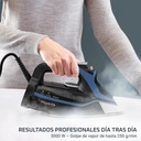 Rowenta DW9411D1, plancha de vapor Steamforce Plus, 3000w, antigoteo, microsteam, color azul y negro