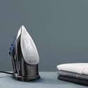 Rowenta DW9411D1, plancha de vapor Steamforce Plus, 3000w, antigoteo, microsteam, color azul y negro