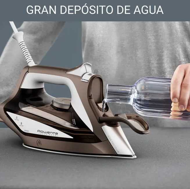 Rowenta DW5205D1, plancha de vapor Focus Excel, 2600w, color marrón